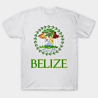 Belize - Coat of Arms Design T-Shirt